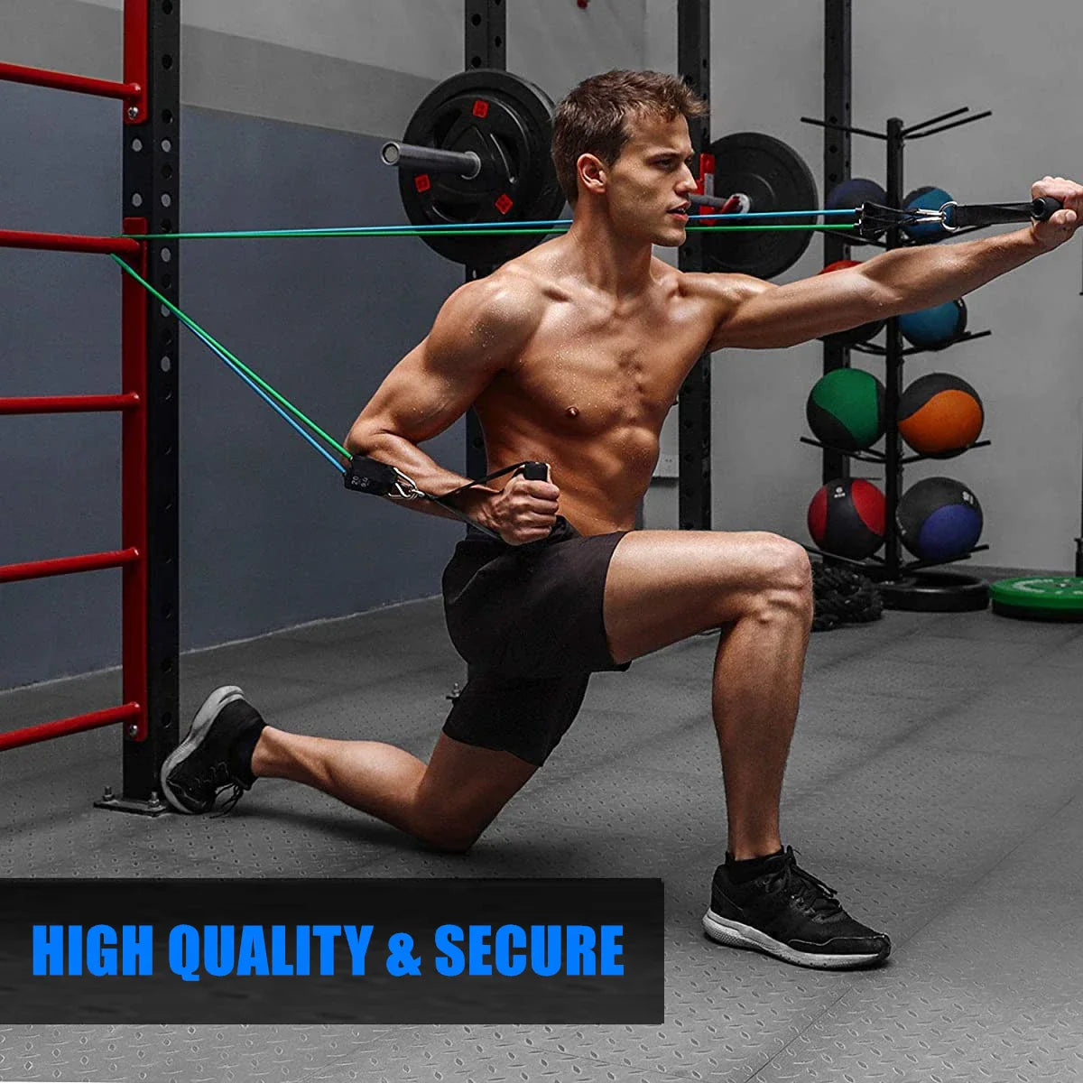 Resistance Bands Set 150 LBS Sports Elastic Bands Rubber Bands