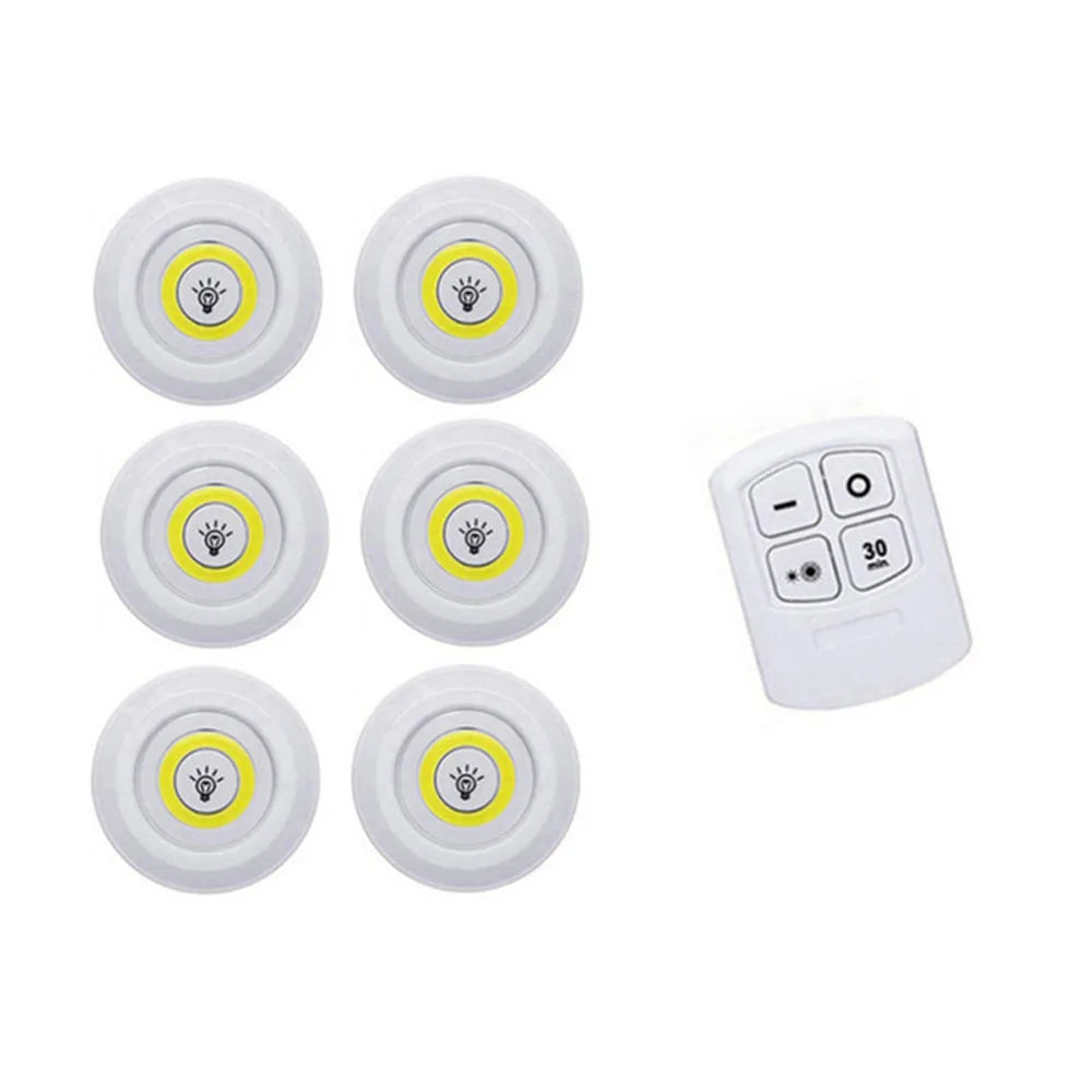 Dimmable LED Under Cabinet Light with Remote Control Battery Operated LED Closets Lights Wardrobe Bathroom lighting
