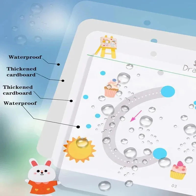 Reusable Magical Tracing Workbook - Pen Control Practice Book for Toddlers