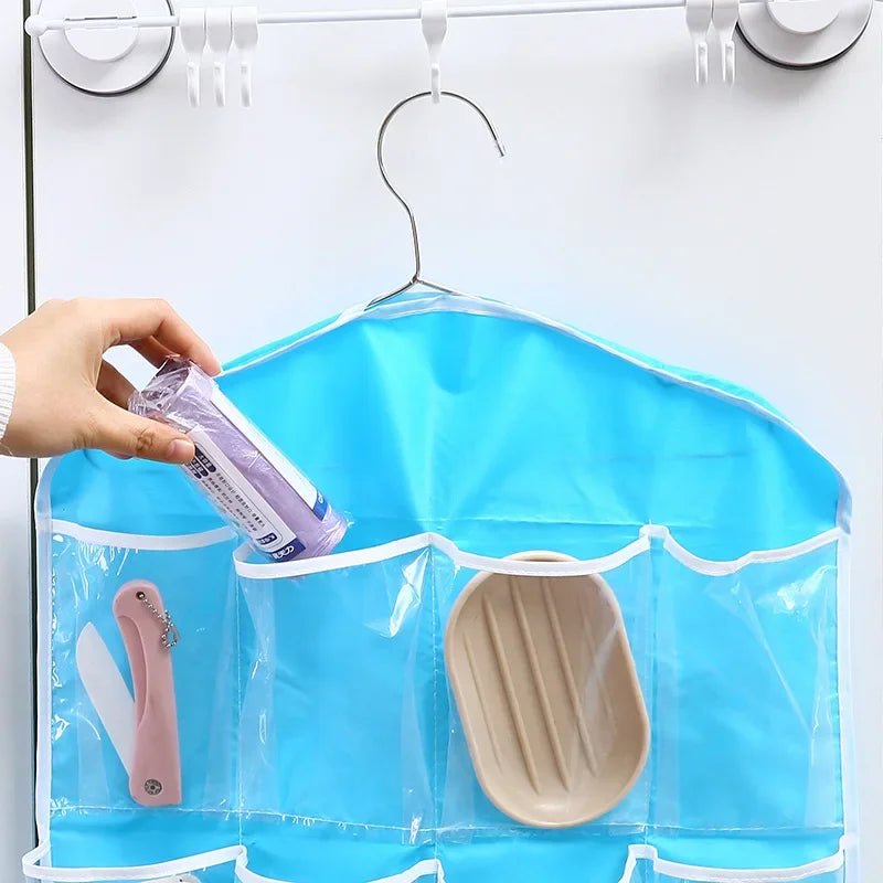 16Pockets WardrobePockets Clear Hanging Bag