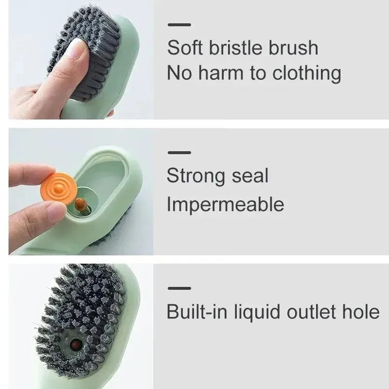 Multifunction Cleaning Shoe Brush Soft Automatic Liquid Shoe Brush