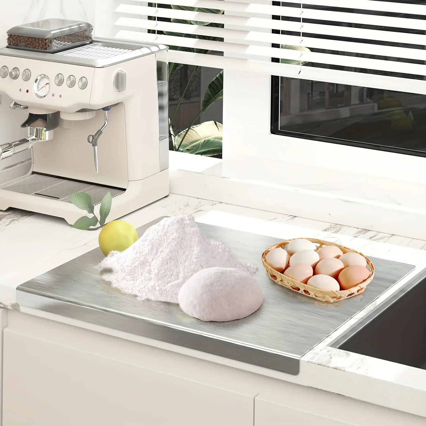Stainless Steel Cutting Board - Heavy Duty Non-Slip