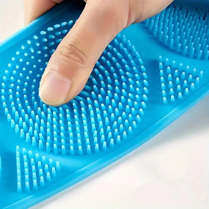 Body Silicone Brush Scrub Body Exfoliating Sponge Brush Bathroom Shower