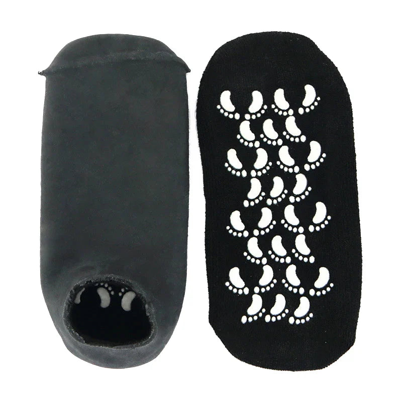 1Pair Multi Colored Essential Oil Moisturizing Socks Gloves For Dry Cracked