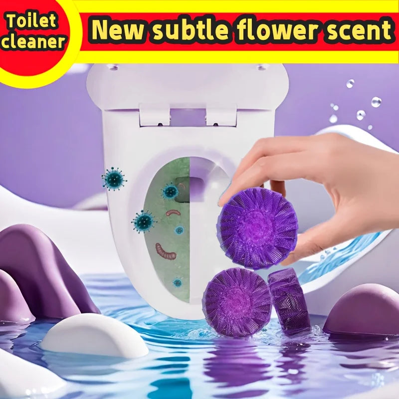 Purple Multi-Function Cleaning Tablets, Automatic Toilet Cleaning Tablets
