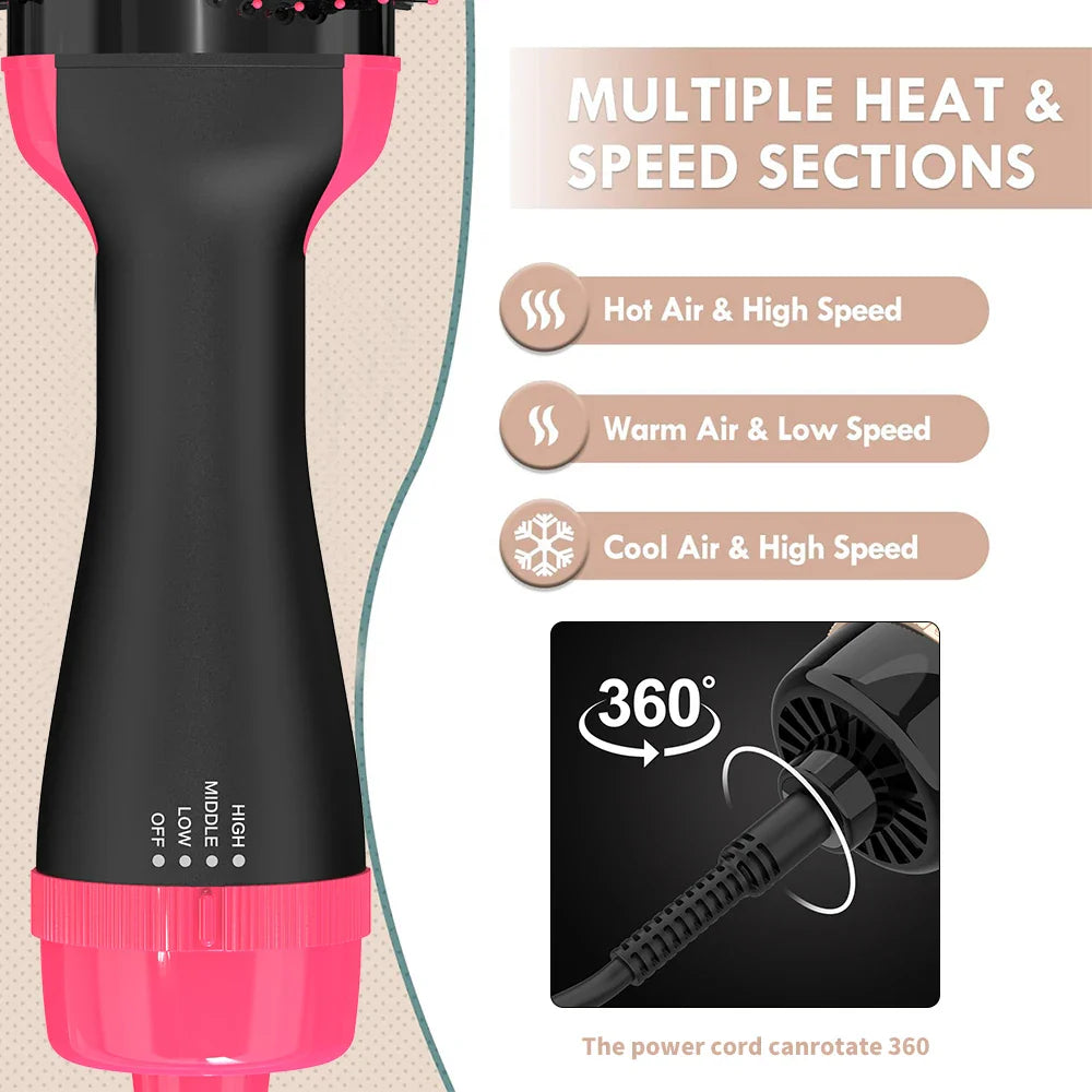 3IN1 Hot Air Brush One-Step Hair Dryer Styler and Dryer Blow Dryer Brush