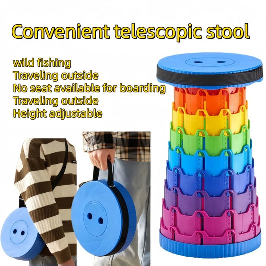 Rainbow Telescopic Stool Portable Small Stool