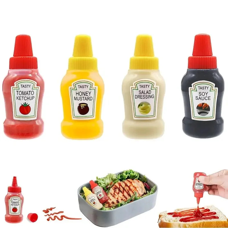 Mini Condiment Bottle Camping Squeeze Bottles