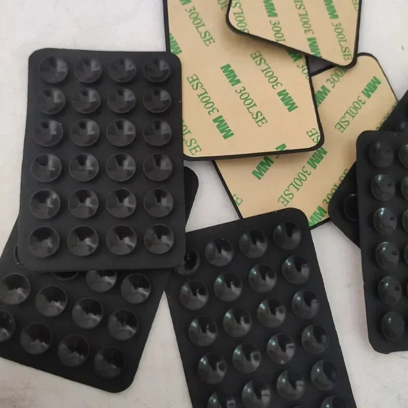 NEW Silicone Suction Cup Phone Holder Suction Cup Wall Stand Square Anti-Slip Single-Sided Case Mount Back Sticker