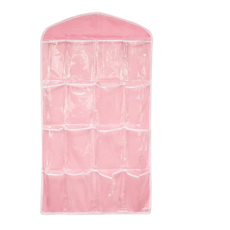 16Pockets WardrobePockets Clear Hanging Bag