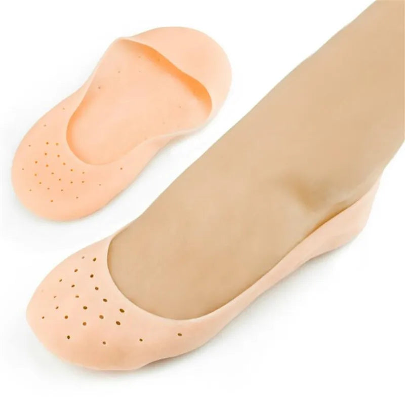 2Pcs Silicone Gel Insole Socks Foot Care Protector