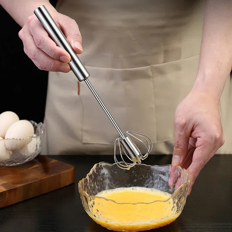 Kitchen Stainless Steel Whisk Hand Pressure Semi-automatic