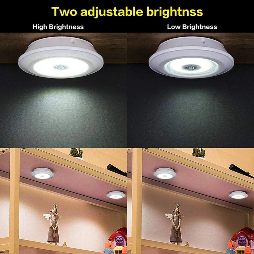 Dimmable LED Under Cabinet Light with Remote Control Battery Operated LED Closets Lights Wardrobe Bathroom lighting