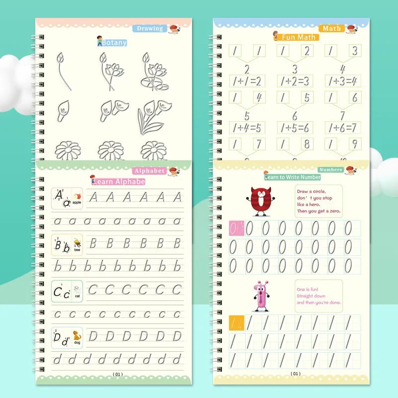 Sank Magic Practice Copybook Pen Preschools Kids Calligraphy English Version