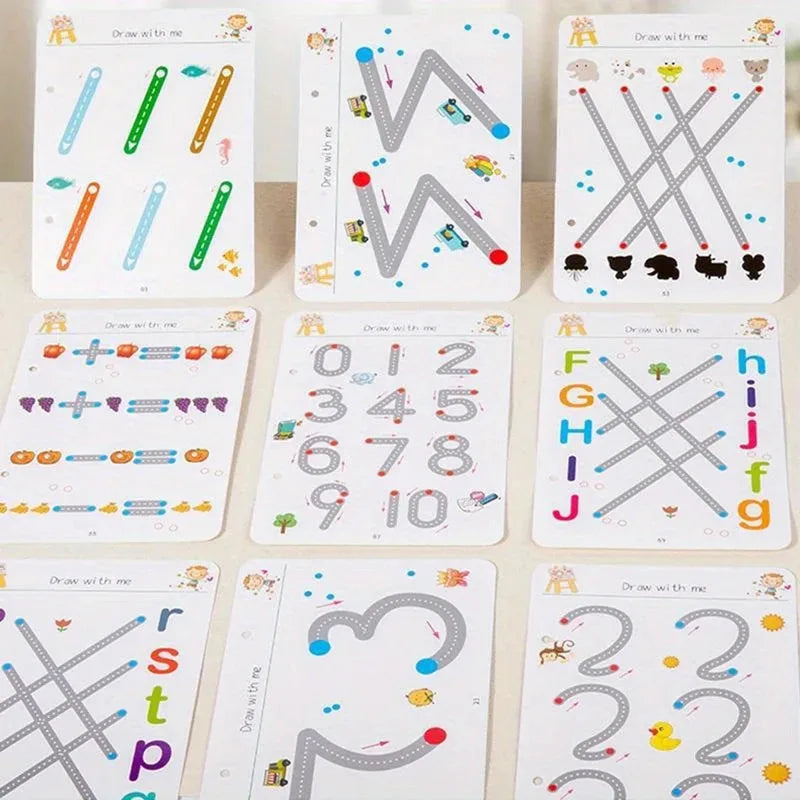 Reusable Magical Tracing Workbook - Pen Control Practice Book for Toddlers