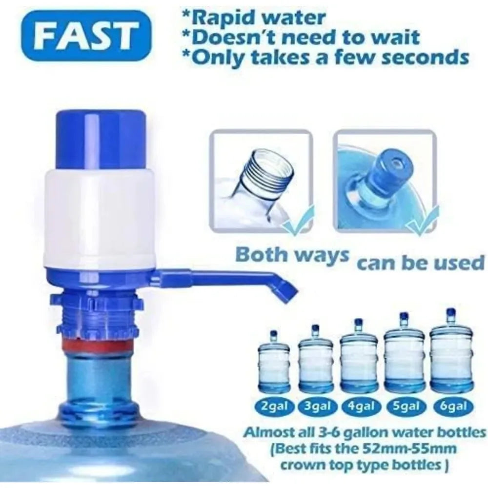 Manual Water Dispenser, Healthy Hydration, Adjustable Bucket Pump, Suitable