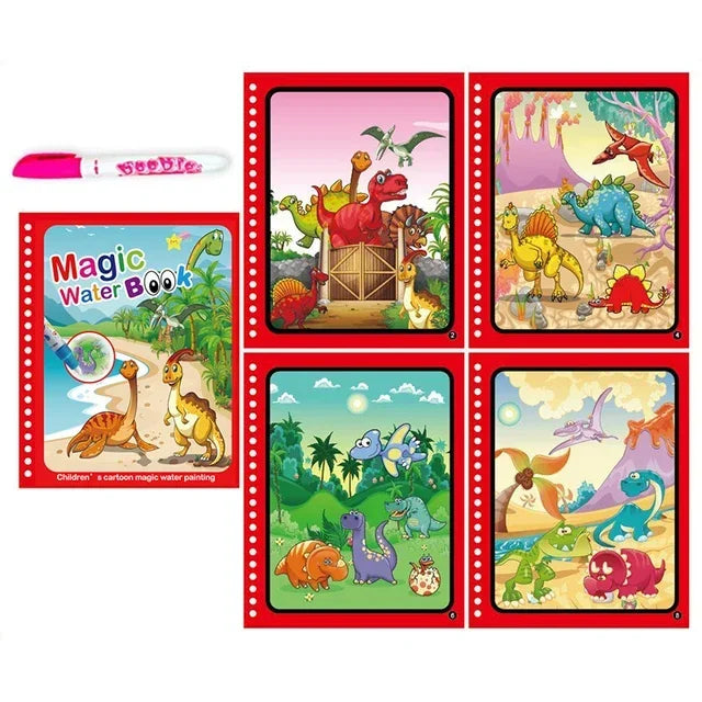 Drawing Coloring Books for Kids Magic Water Book with Pen