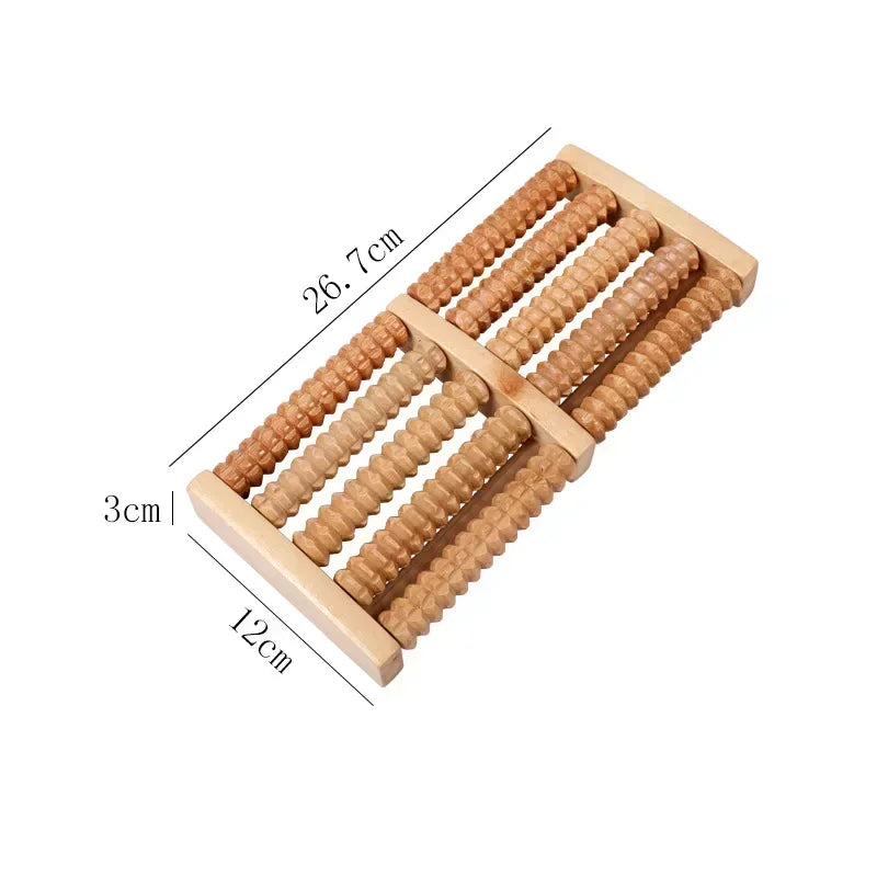 Wooden Foot Roller Wood Care Massage Reflexology Muscle Relax Relief Massager