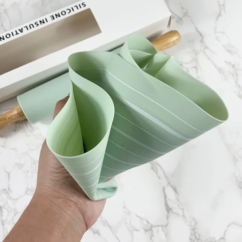 Baking Silicone Rolling Pin Set Silicone Kneading Mat Food Grade Non-Stick Dough Mat