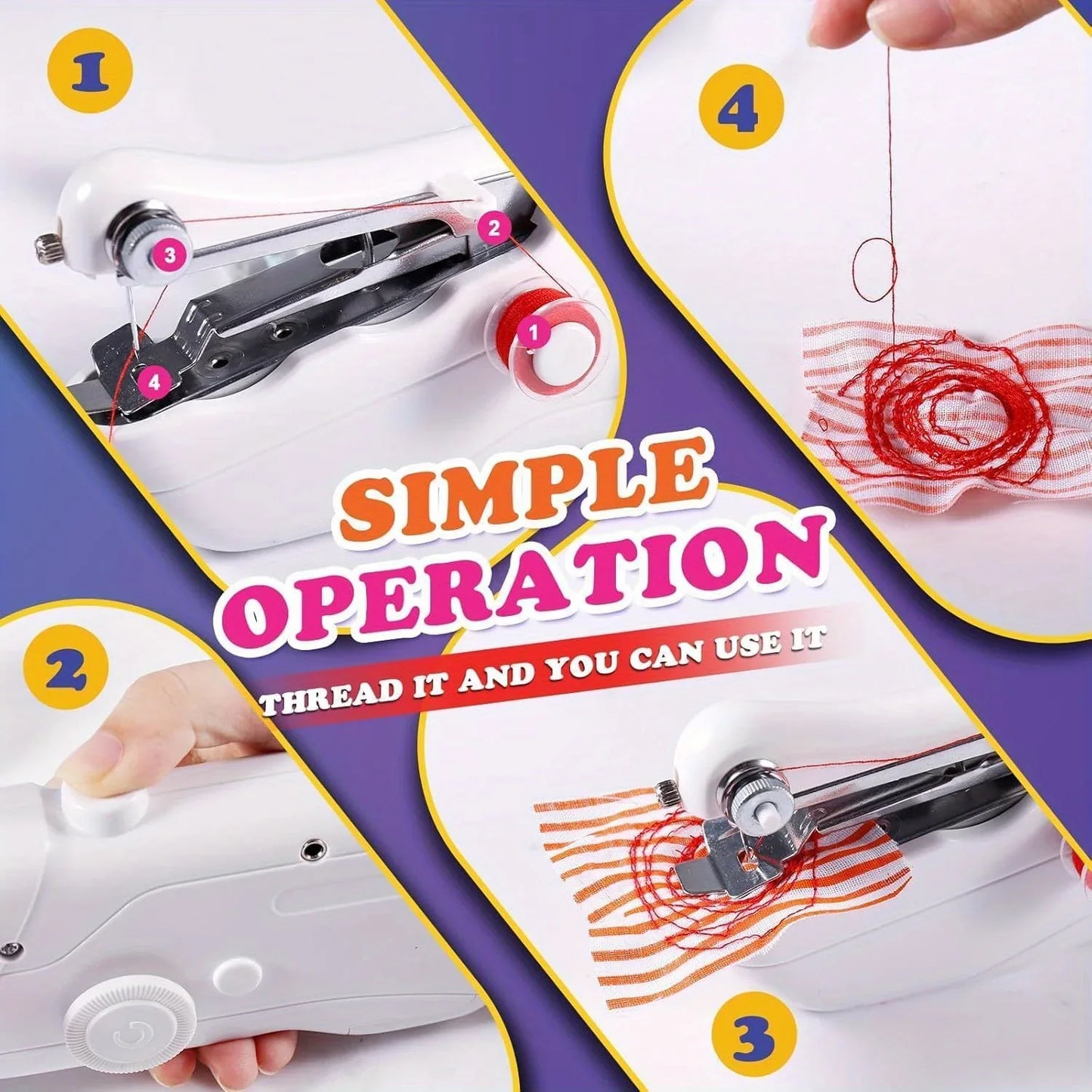 USB Portable Handheld Compact Sewing Machine