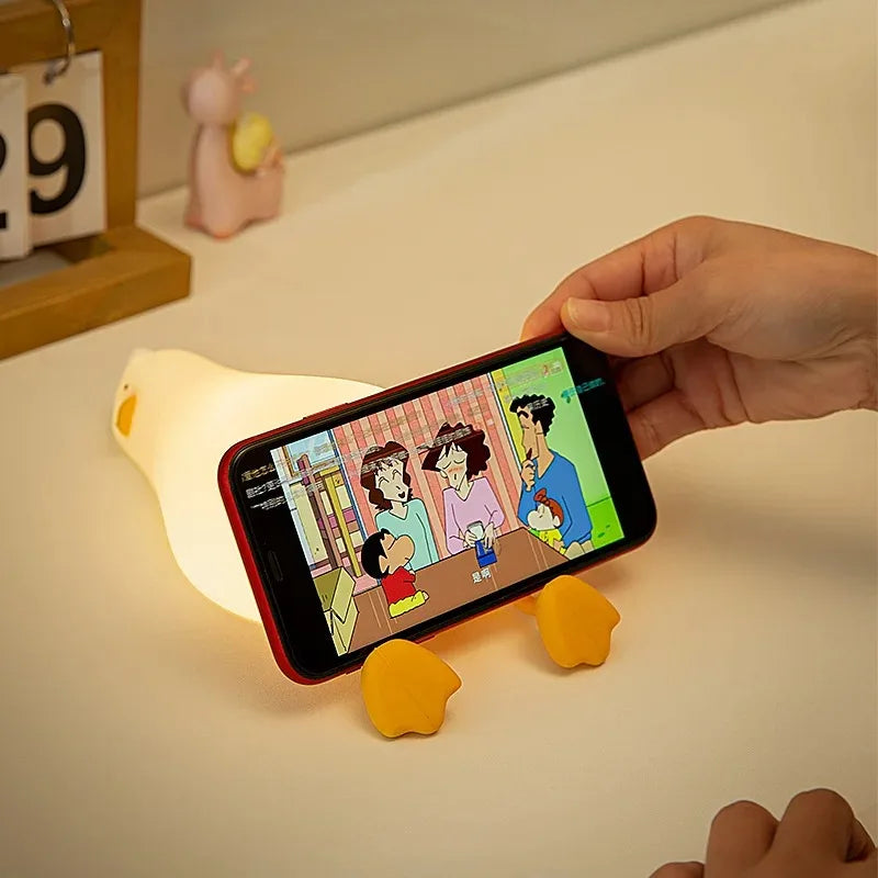 Cute Panda Night Lamp – Soft Silicone Touch LED Lamp for Kids & Bedroom Decor