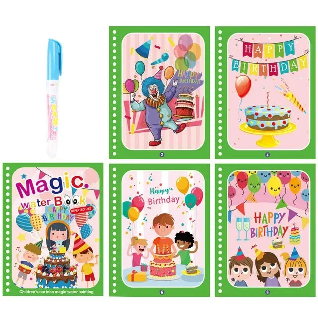 Drawing Coloring Books for Kids Magic Water Book with Pen