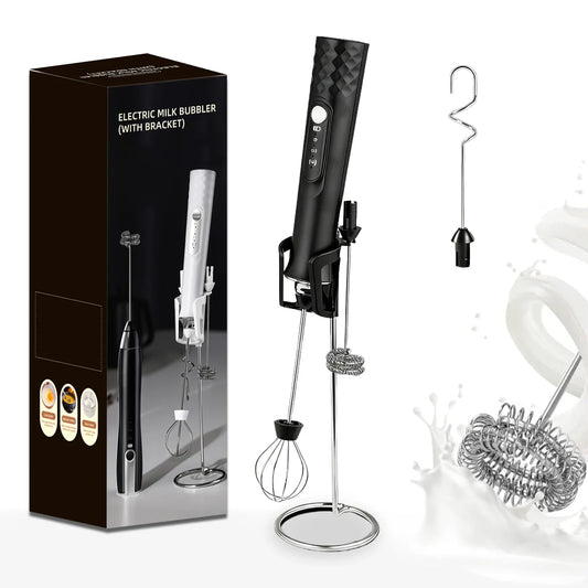 Milk Frother Wand Coffee Frother Handheld Foam Maker For Latte Rechargeable Electric Milk