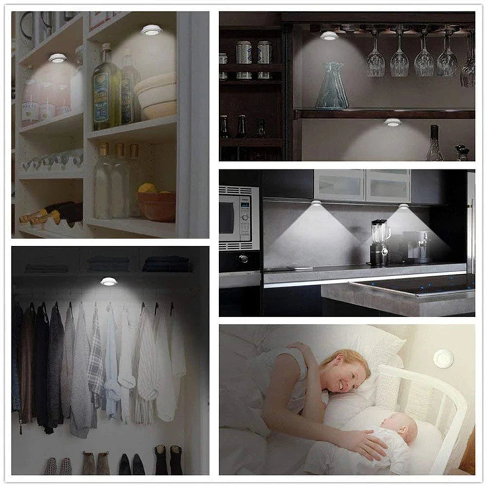 Dimmable LED Under Cabinet Light with Remote Control Battery Operated LED Closets Lights Wardrobe Bathroom lighting