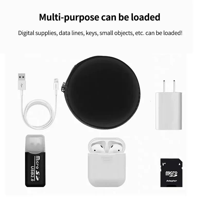 Portable Headphone Storage Bag Wired Earphone Bag
