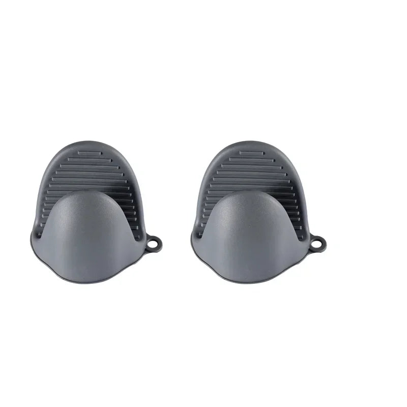 2PCS Oven Mitts Silicone Oven Glove Heat Resistant Pinch Mitts Anti Scalding Non Slip Gloves