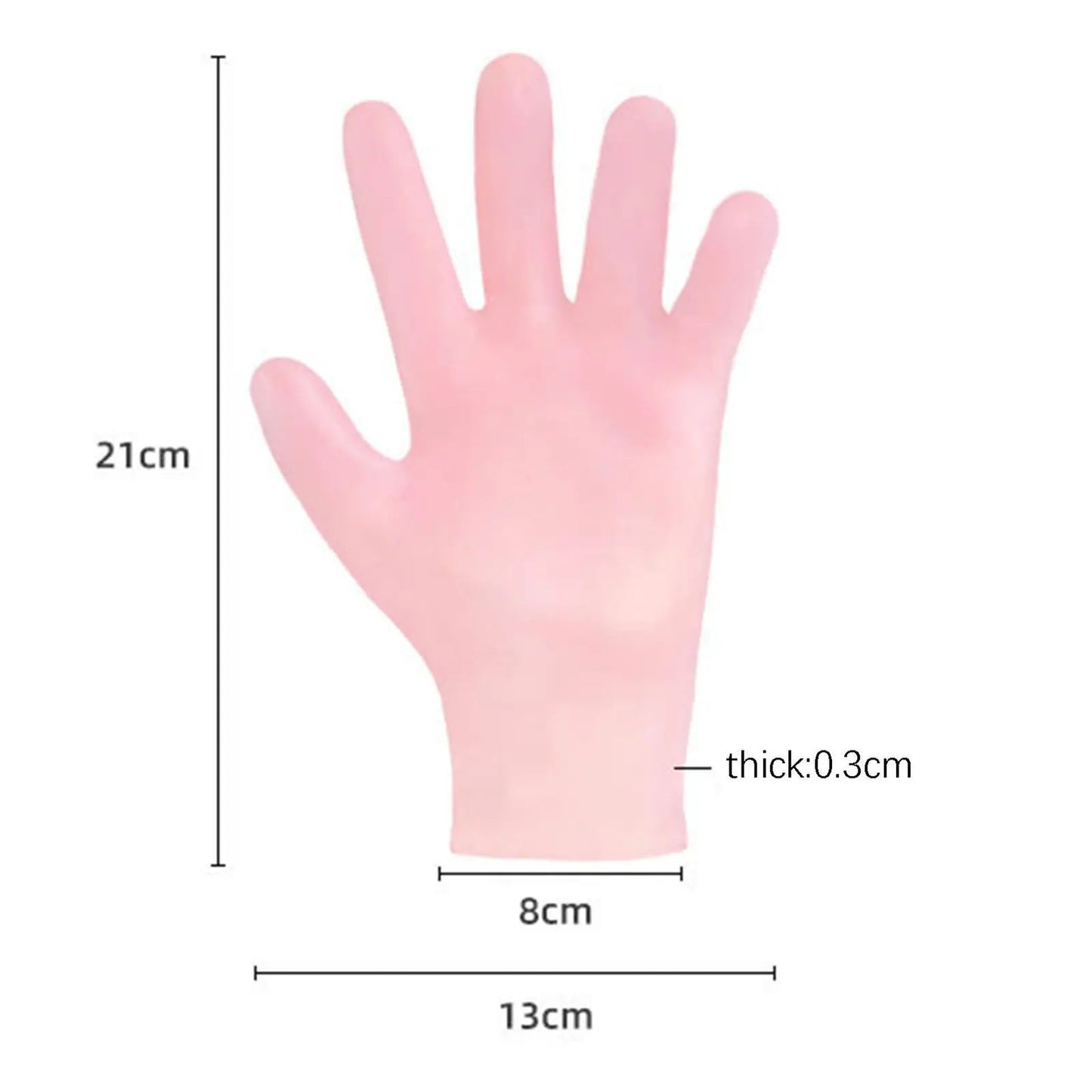 Reusable Moisturizing Silicone Gloves Gel Cracked Hand Care SPA Glove Waterproof
