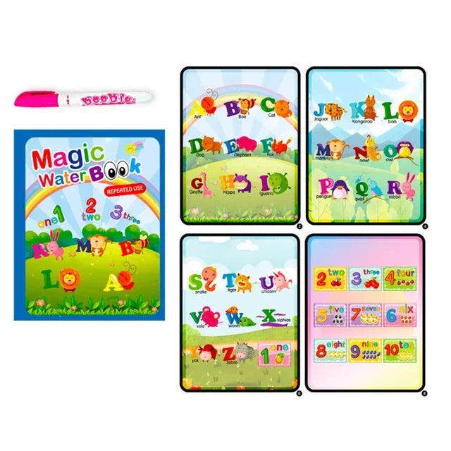 Drawing Coloring Books for Kids Magic Water Book with Pen