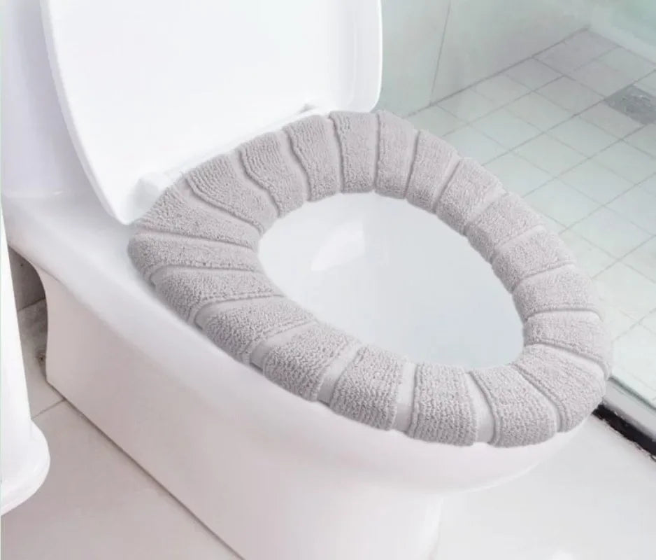 Toilet Seat Cover Warm Soft Acrylic Washable Mat Home Decor Closestool Mat Seat Case