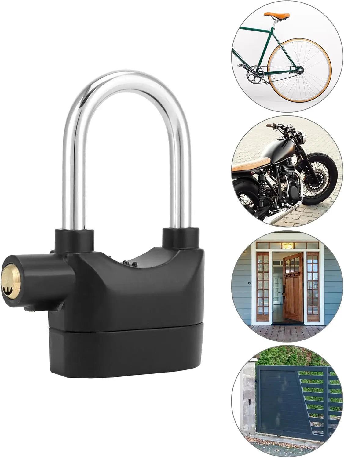 Alarm Lock, Universal 110db Alarm Padlock