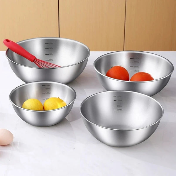 Stainless Steel Gold And Silver Salad Bowl Rice Noodles Lamian Noodles Bowl