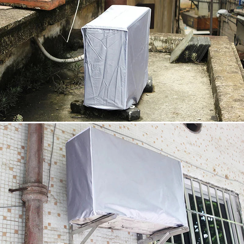 Air Conditioner Cover Anti-Dust Anti-Snow Waterproof Sunproof Conditioner Protectors