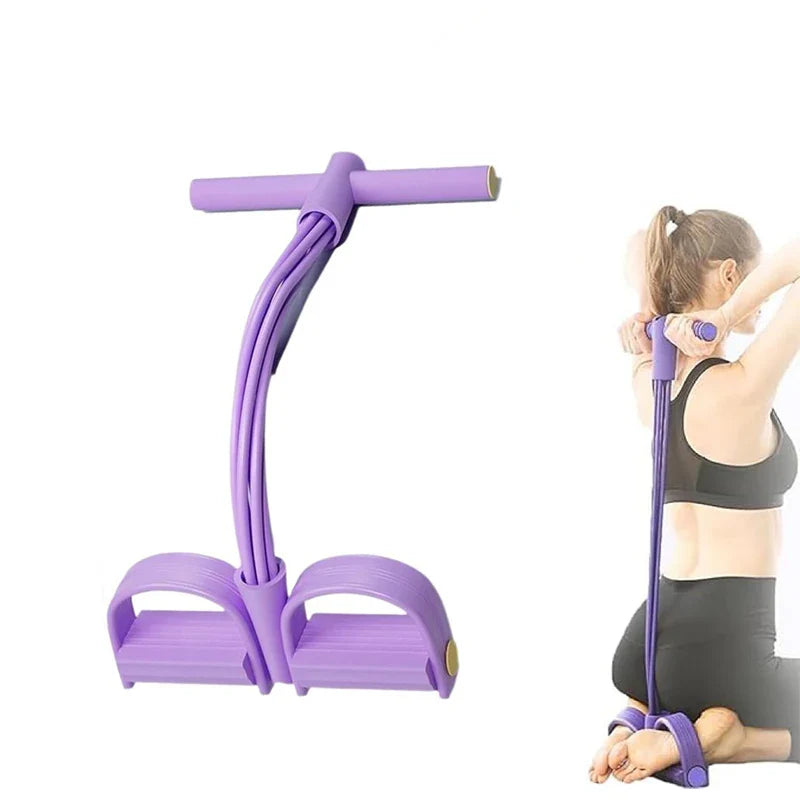 Resistance Band Multi Function Tension Rope Fitness Bands 6 Tube Elastic Yoga Pedal Puller For Sports Exercises