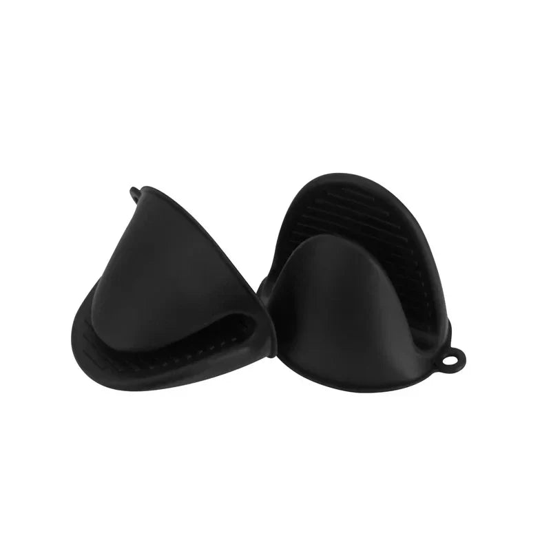 2PCS Oven Mitts Silicone Oven Glove Heat Resistant Pinch Mitts Anti Scalding Non Slip Gloves