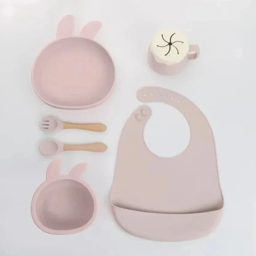 Silicone Baby Feeding Set Tableware Baby Food Dish