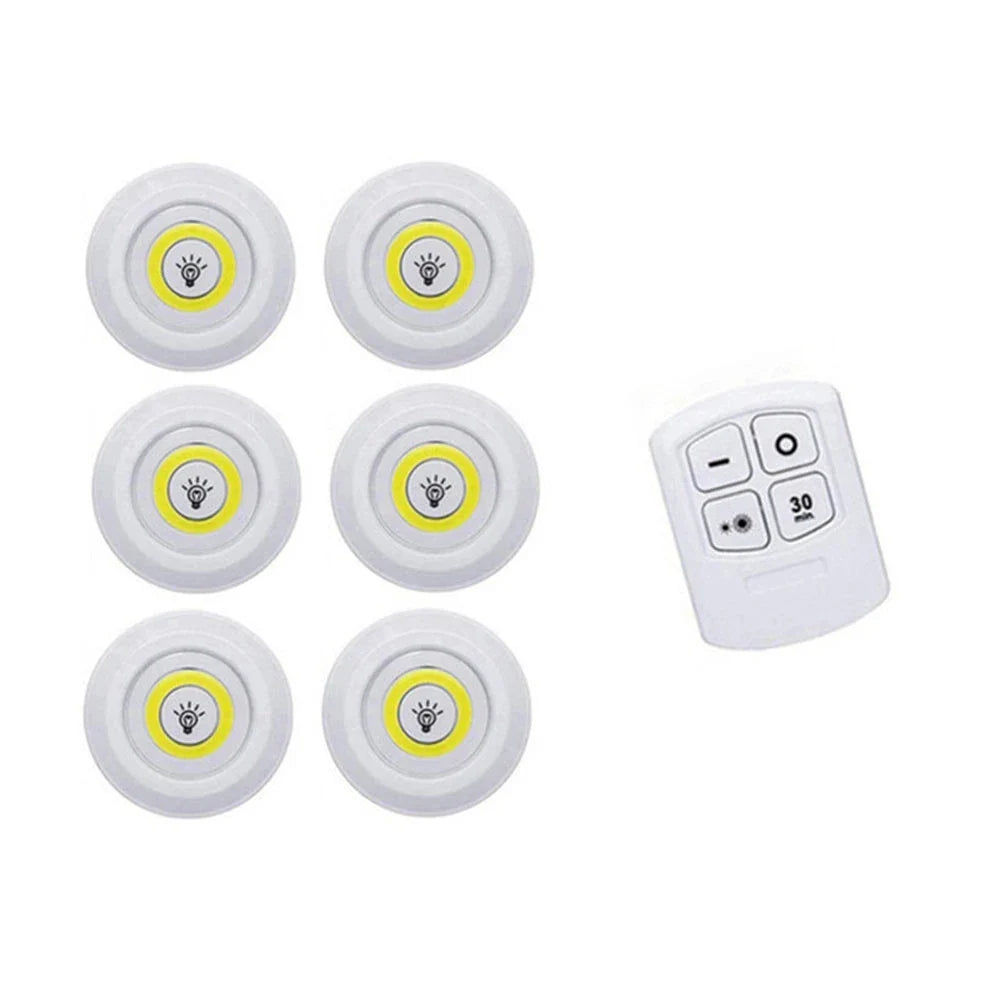 Dimmable LED Under Cabinet Light with Remote Control Battery Operated LED Closets Lights Wardrobe Bathroom lighting