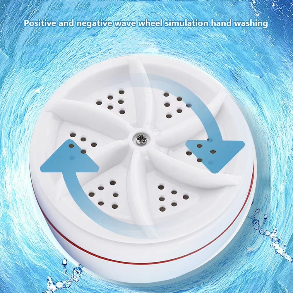 Mini Washing Machine USB Two-way Rotating Turbine Portable Washing Machine For Sock Underwear For Travel Home Business Trip