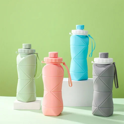 Silicone Foldable Water Bottle 600ML